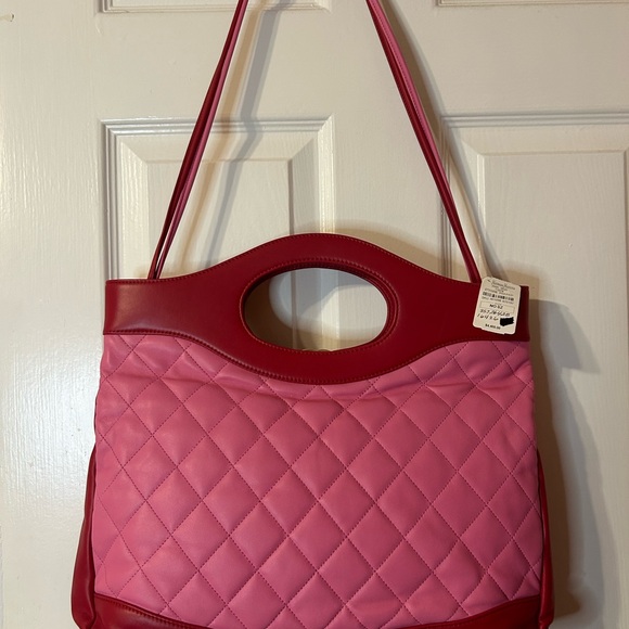 CHANEL Lambskin Quilted Large 31 Hand Bag Pink Light Red Women's Authentic Cert. - Picture 4 of 15